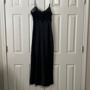 Black slip dress